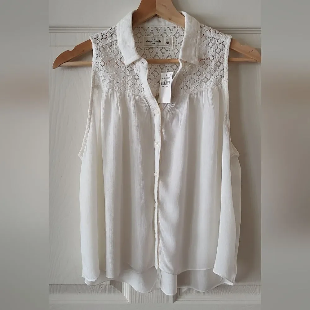 Abercrombie Kids Blouse Girls Without Sleeves Size XL